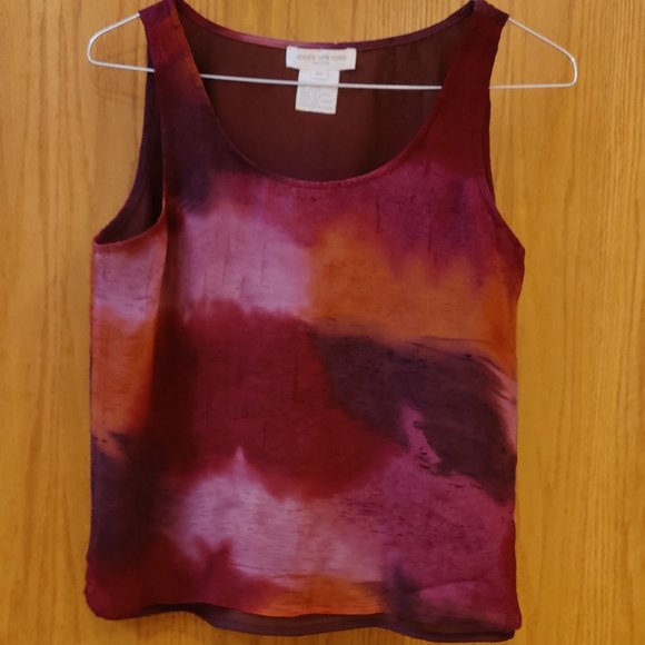 Jones New York Tops - JONES NEW YORK 100% Silk Tie Dye Tank Top